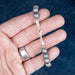 Aletai Meteorite 8mm Bead Bracelet 7" .925 Silver - InnerVision Crystals