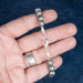 Aletai Meteorite 8mm Bead Bracelet 7.5" .925 Silver - InnerVision Crystals