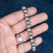 Aletai Meteorite 8mm Bead Bracelet 8" .925 Silver - InnerVision Crystals