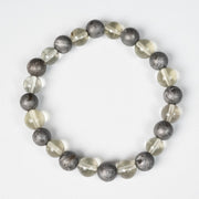 Aletai Meteorite + Libyan Desert Glass Bead Bracelet - InnerVision Crystals