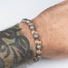 Aletai Meteorite + Libyan Desert Glass Bead Bracelet - InnerVision Crystals