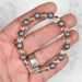 Aletai Meteorite + Libyan Desert Glass Bead Bracelet 8" .925 Silver - InnerVision Crystals