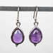 Amethyst Earrings 14x9mm .925 Silver - InnerVision Crystals