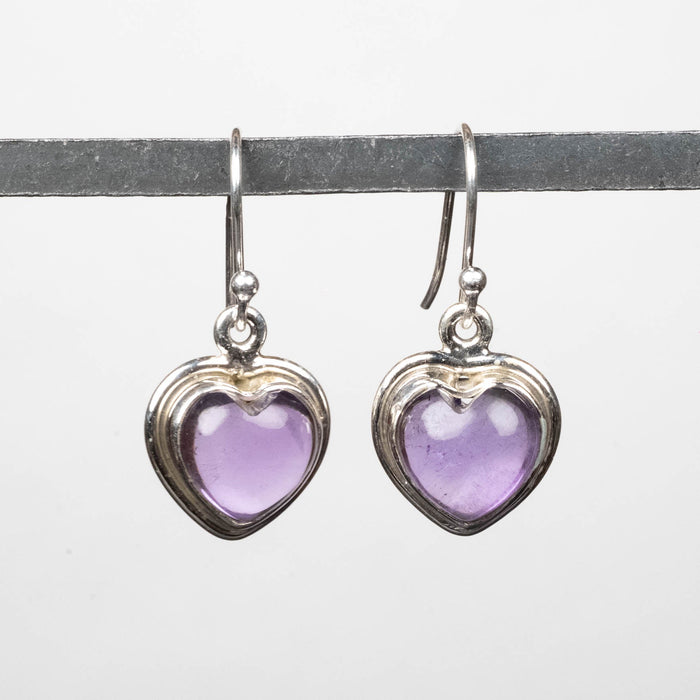Amethyst Earrings 9mm .925 Silver - InnerVision Crystals