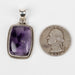 Amethyst Pendant 8.88 g 39x20mm .925 Silver - InnerVision Crystals