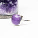Amethyst Ring 10mm Size 6 .925 Silver - InnerVision Crystals