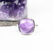 Amethyst Ring 10mm Size 6 .925 Silver - InnerVision Crystals