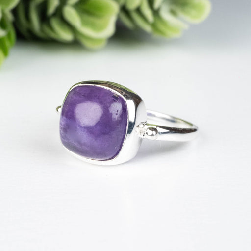 Amethyst Ring 10mm Size 6 - InnerVision Crystals