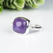 Amethyst Ring 10mm Size 6 - InnerVision Crystals
