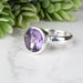 Amethyst Ring 10mm Size 7 - InnerVision Crystals