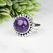 Amethyst Ring 11mm Size 5 - InnerVision Crystals