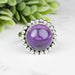 Amethyst Ring 11mm Size 5 - InnerVision Crystals