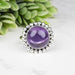 Amethyst Ring 11mm Size 5 - InnerVision Crystals