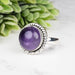 Amethyst Ring 12mm Size 6 - InnerVision Crystals