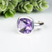 Amethyst Ring 12mm Size 7 - InnerVision Crystals