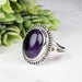 Amethyst Ring 15x11mm Size 9.5 - InnerVision Crystals