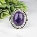 Amethyst Ring 15x11mm Size 9.5 - InnerVision Crystals