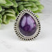 Amethyst Ring 15x12mm Size 6.5 - InnerVision Crystals