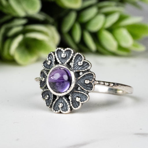 Amethyst Ring 4.5mm Size 7 - InnerVision Crystals