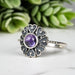 Amethyst Ring 4.5mm Size 7 - InnerVision Crystals
