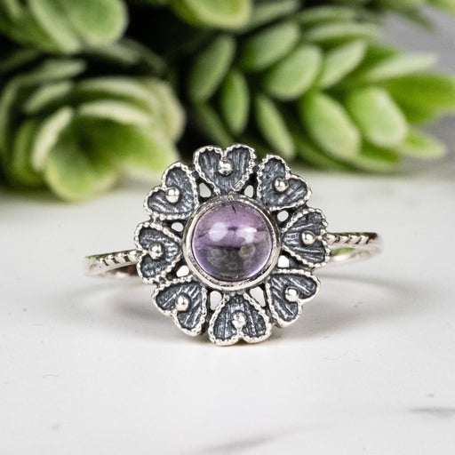 Amethyst Ring 4.5mm Size 8 - InnerVision Crystals