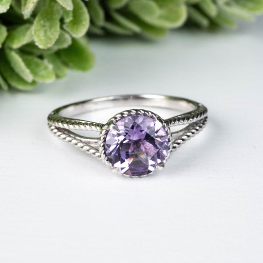Amethyst Ring 7.85mm Size 10 - InnerVision Crystals