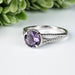 Amethyst Ring 7.85mm Size 10 - InnerVision Crystals