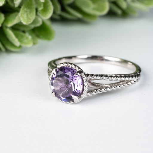 Amethyst Ring 7.85mm Size 10 - InnerVision Crystals