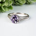 Amethyst Ring 7.85mm Size 10 - InnerVision Crystals
