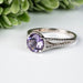 Amethyst Ring 7.85mm Size 10 - InnerVision Crystals