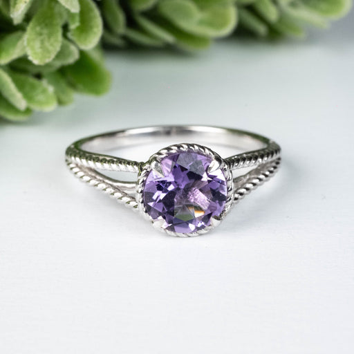 Amethyst Ring 7.85mm Size 10 - InnerVision Crystals
