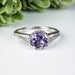 Amethyst Ring 7.85mm Size 10 - InnerVision Crystals