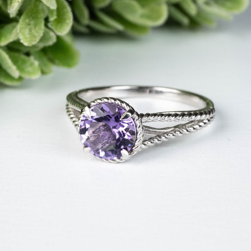 Amethyst Ring 7.85mm Size 10 - InnerVision Crystals
