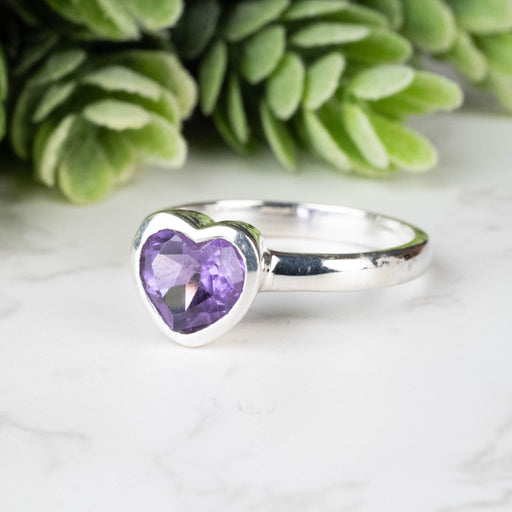 Amethyst Ring 8mm Size 10 - InnerVision Crystals