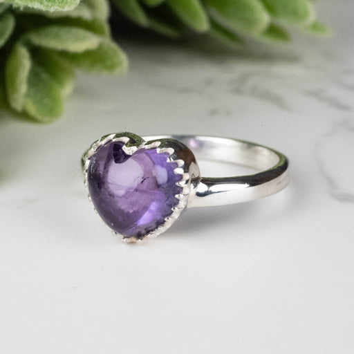 Amethyst Ring 8mm Size 5 - InnerVision Crystals
