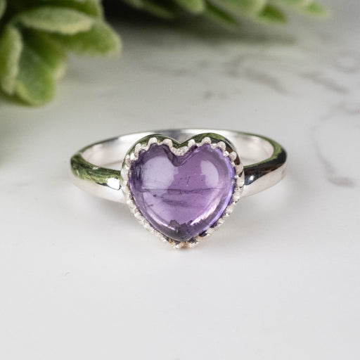 Amethyst Ring 8mm Size 5 - InnerVision Crystals