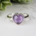 Amethyst Ring 8mm Size 5 - InnerVision Crystals