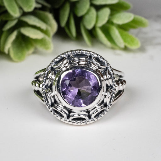 Amethyst Ring 8mm Size 8 - InnerVision Crystals