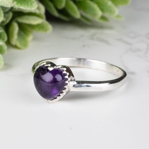 Amethyst Ring 8mm Size 9 - InnerVision Crystals