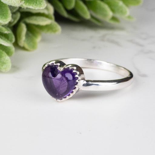 Amethyst Ring 8mm Size 9 - InnerVision Crystals