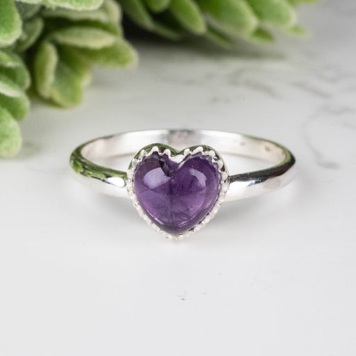 Amethyst Ring 8mm Size 9 - InnerVision Crystals