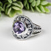 Amethyst Ring 9x7mm Size 6 - InnerVision Crystals