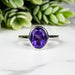 Amethyst Ring 9x7mm Size 6 - InnerVision Crystals