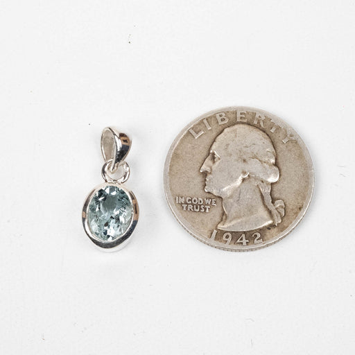 Aquamarine Pendant 2.27 g 20x9mm - InnerVision Crystals