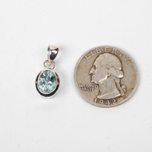 Aquamarine Pendant 2.33 g 20x9mm - InnerVision Crystals