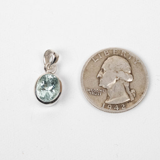 Aquamarine Pendant 2.51 g 20x9mm - InnerVision Crystals
