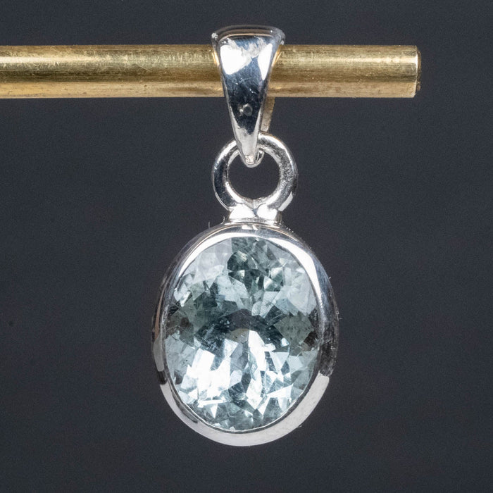 Aquamarine Pendant 2.51 g 20x9mm - InnerVision Crystals