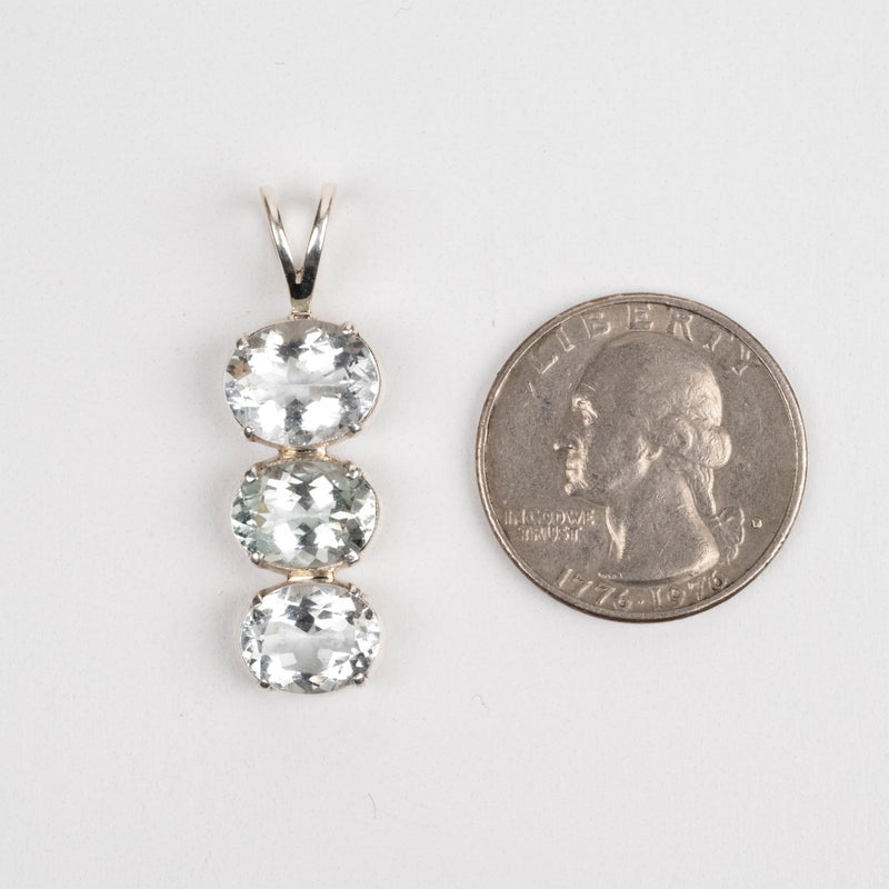 Aquamarine Pendant 3.56 g 38x12mm - InnerVision Crystals