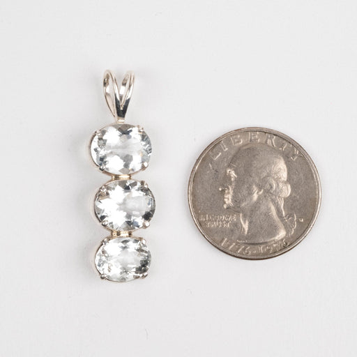 Aquamarine Pendant 3.75 g 38x12mm - InnerVision Crystals