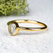 Aquamarine Ring 6x4mm Size 10 .925 Silver + 18k Gold - InnerVision Crystals